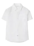 Burberry Kids Equestrian Knight cotton-blend shirt - White