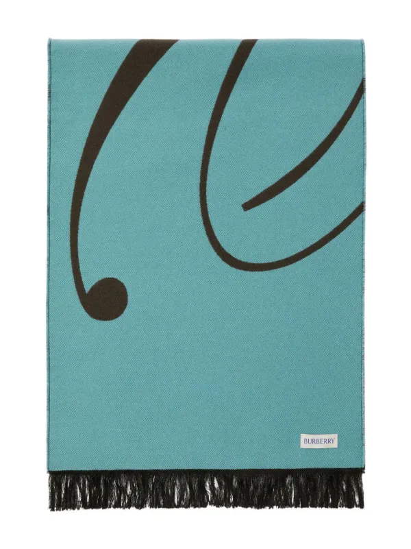 Burberry turquoise scarf clearance