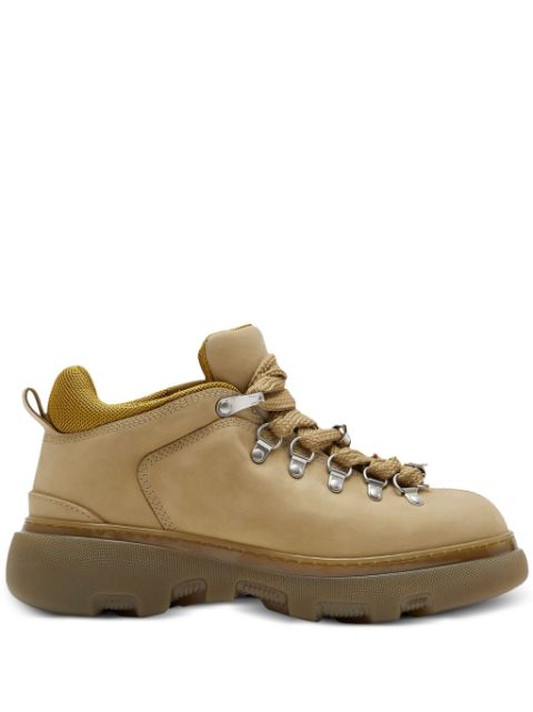 Burberry round-toe leather boots Women