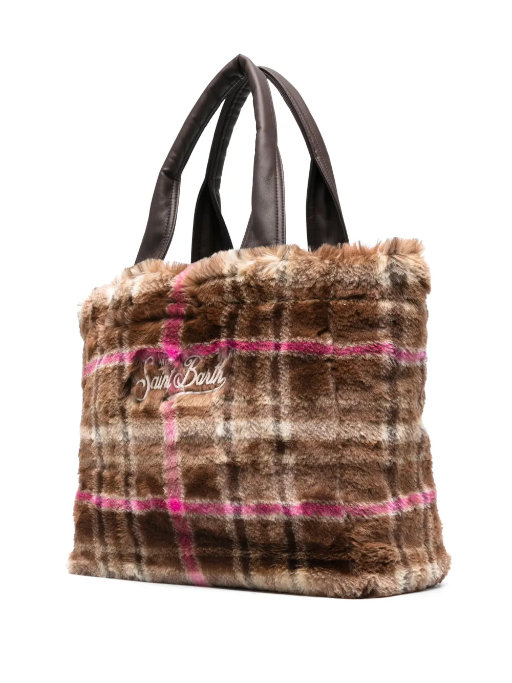 MC2 Saint Barth Vanity geruite shopper - Bruin