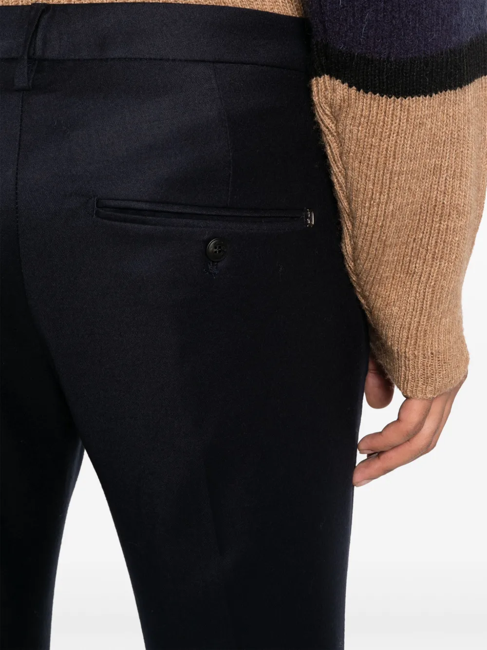 Dondup Skinny-leg Mid-waist Trousers In Blau