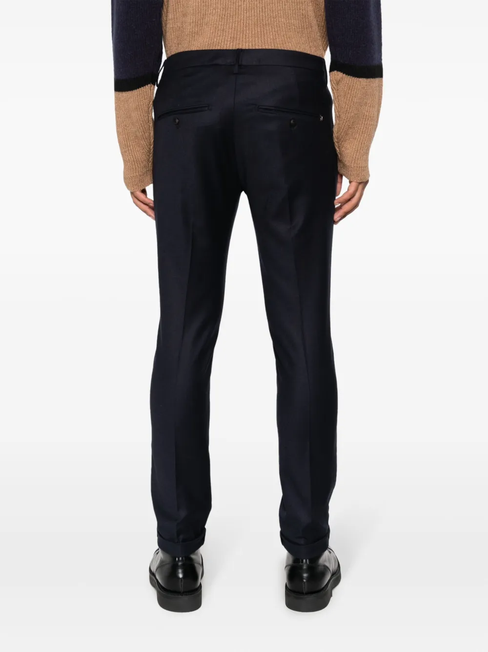 Dondup Skinny-leg Mid-waist Trousers In Blau