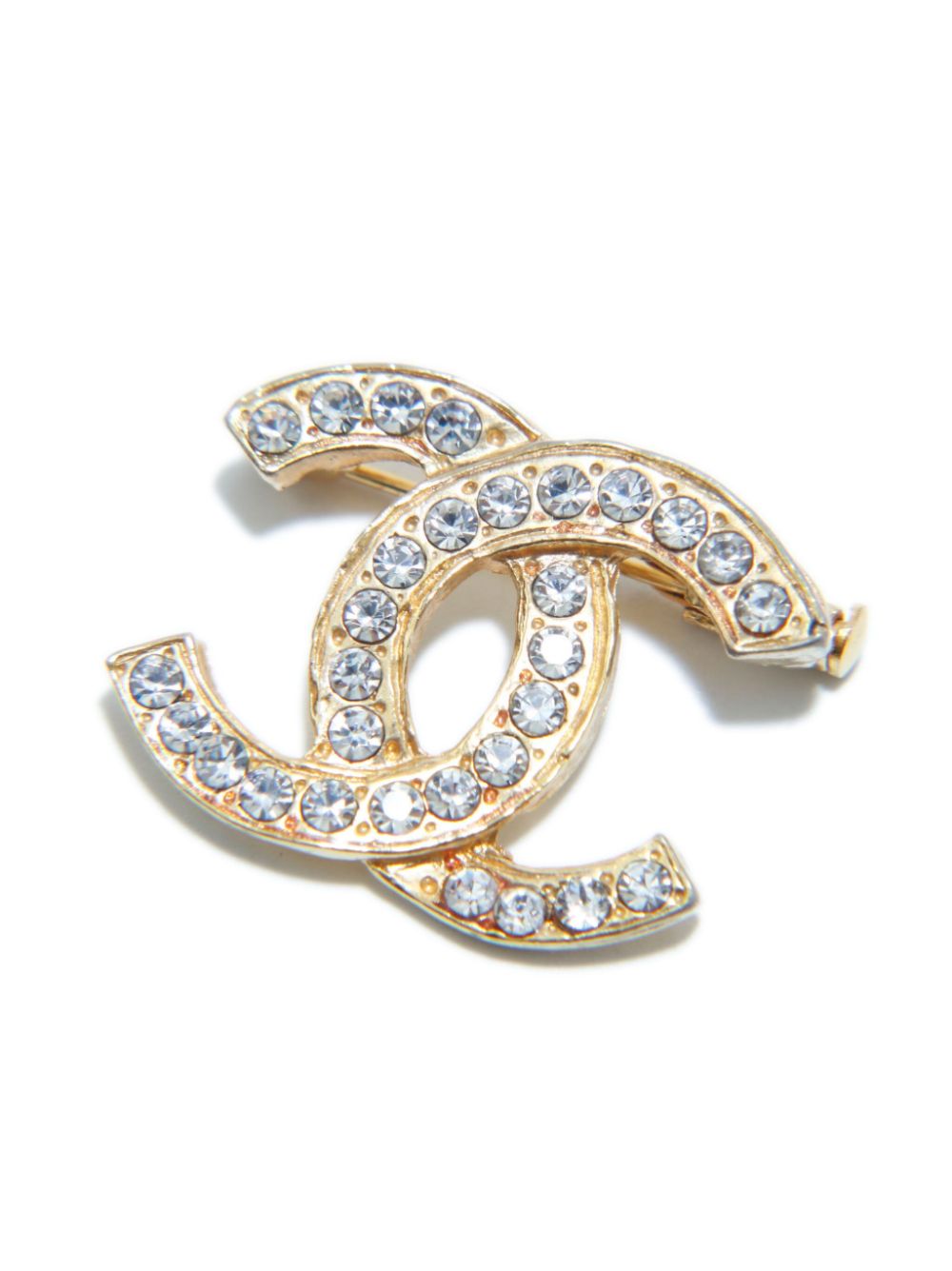 CHANEL Pre-Owned 1990s broche met CC logo - Goud