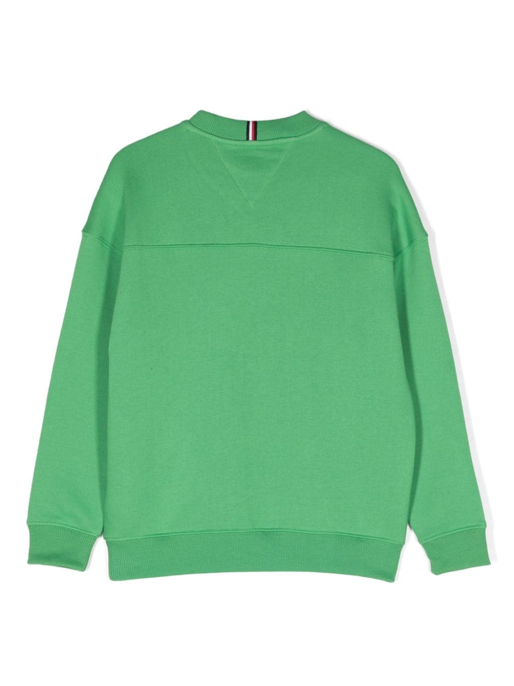 Tommy Hilfiger Junior logo-print crew-neck sweatshirt - Groen