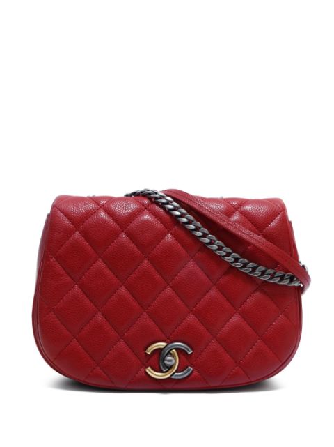 HOT SALE CHANEL 2016 CC diamond-quilted shoulder bag Women