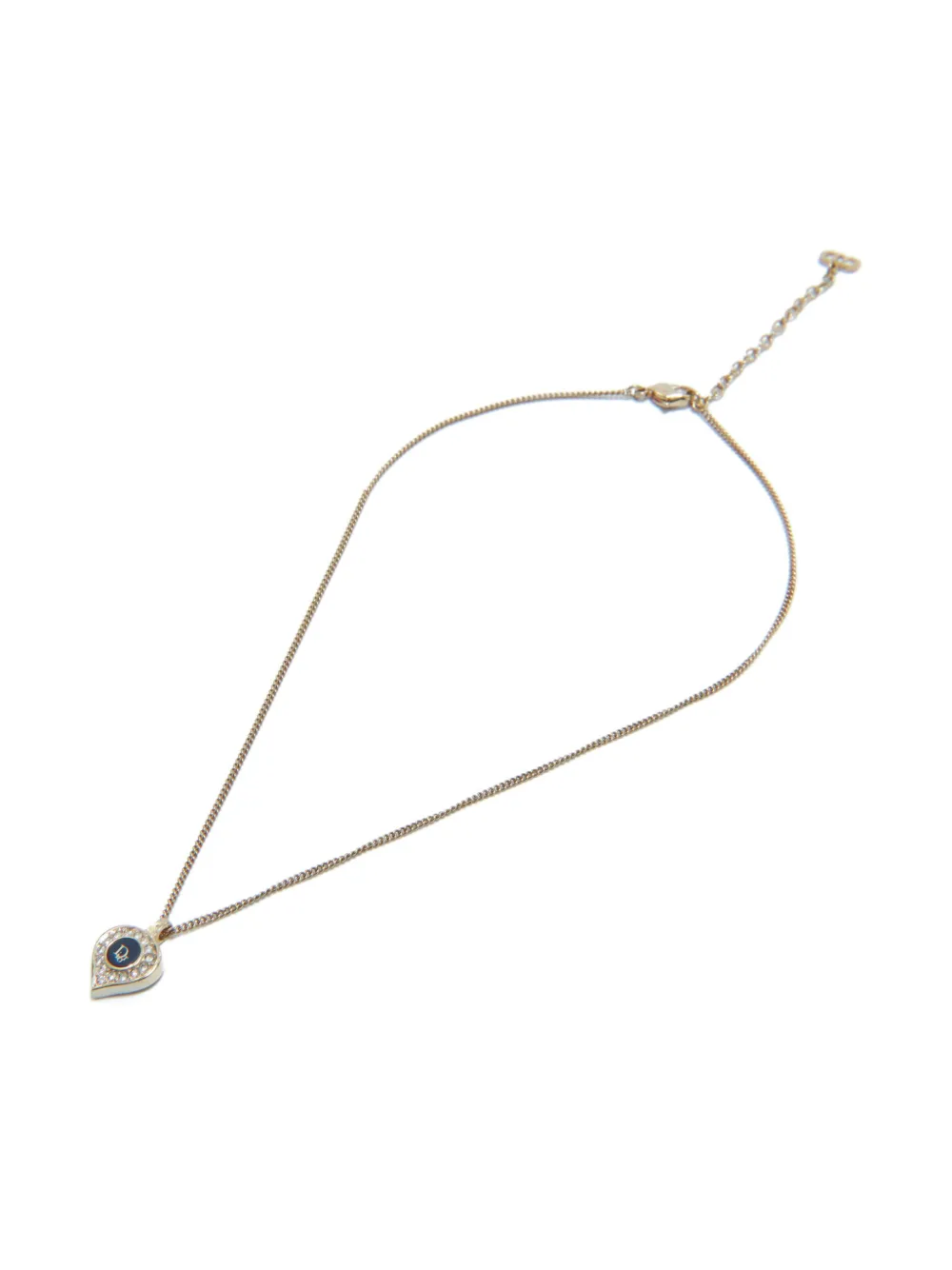 Christian Dior Pre-owned halsketting versierd met stras - Goud