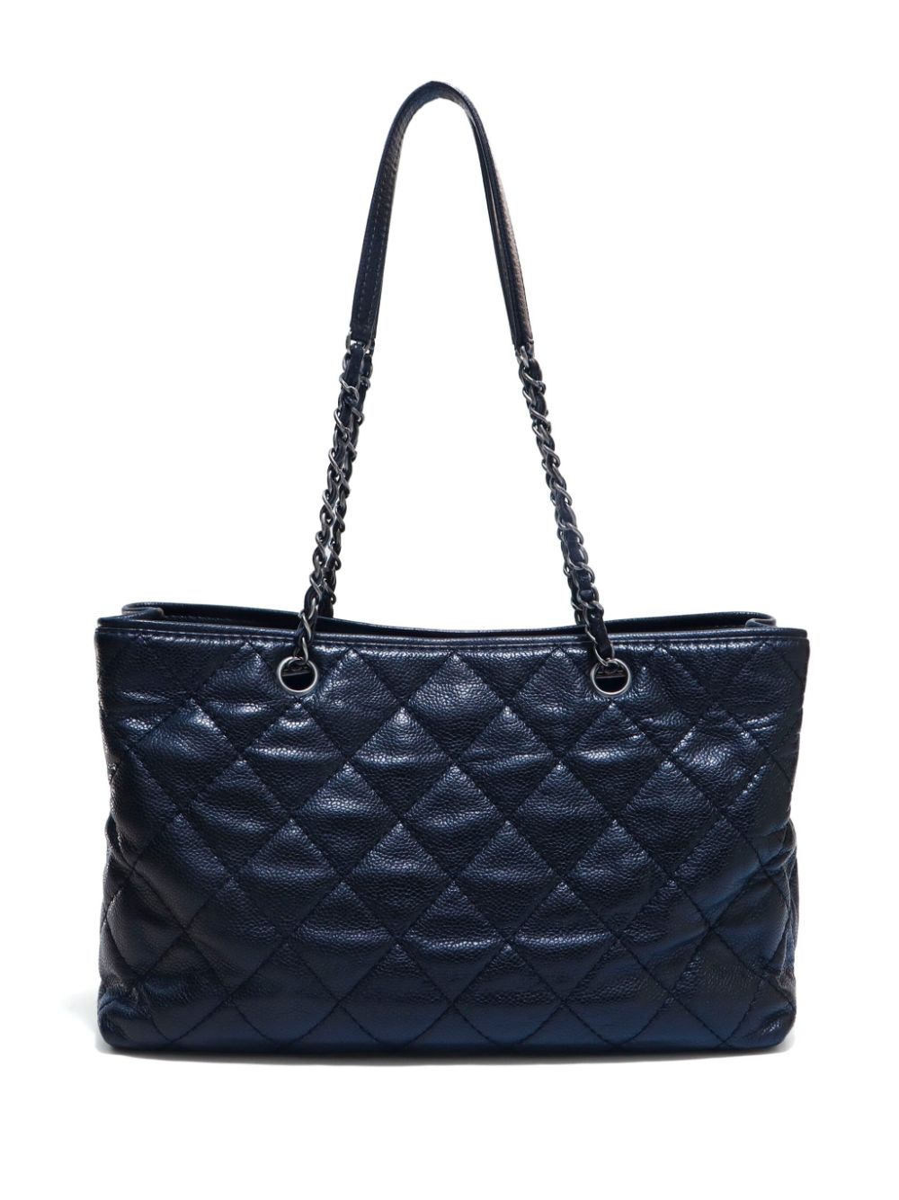 CHANEL Pre-Owned 2015 CC diamond-quilted tote bag - Zwart