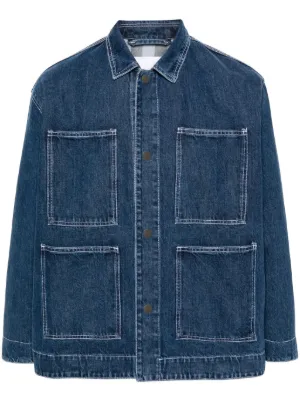 JW Anderson ダメージ デニムジャケット | ブルー | FARFETCH JP