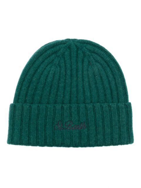 MC2 Saint Barth logo-embroidered ribbed-knit beanie Men