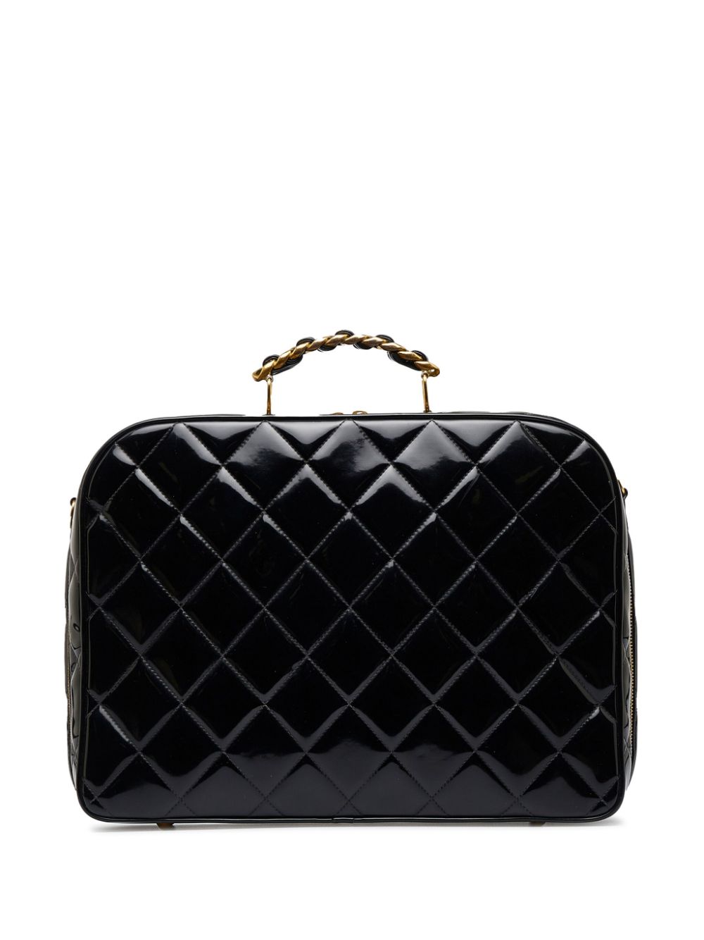 Chanel Pre-owned 1994-1996 Quilted Boxy 2way Bag - Black
