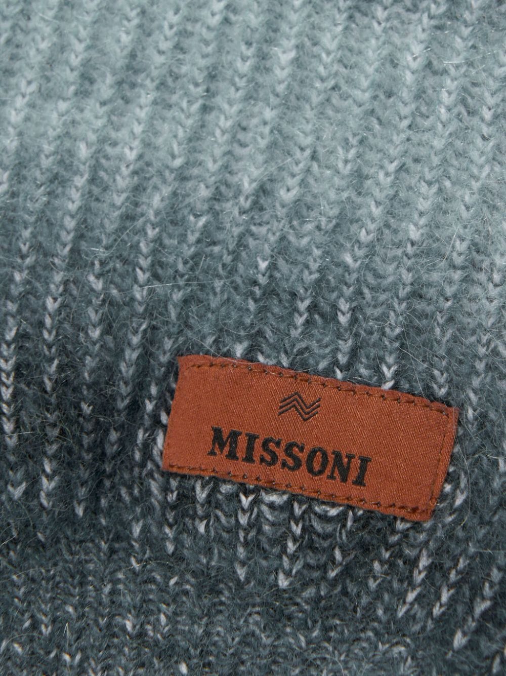 Shop Missoni Ombré-effect Striped Knitted Hoodie In Grey