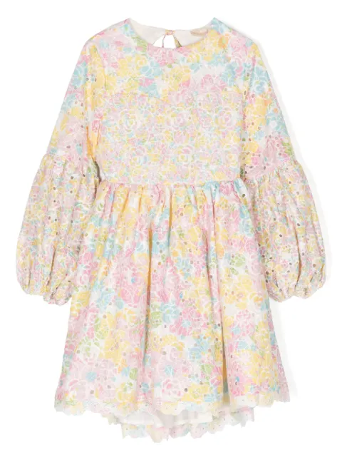 MARLO Amalia floral-embroidered cotton dress