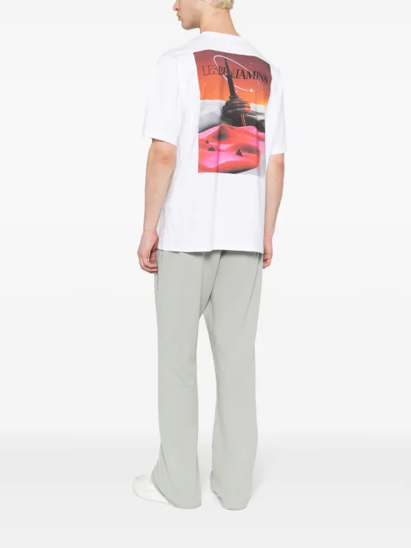Les Benjamins logo-print Cotton T-shirt | White | FARFETCH AZ