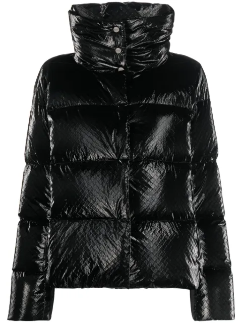 Herno snakeskin-effect padded jacket