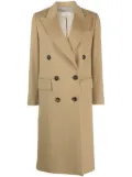 Alberto Biani double-breasted virgin-wool coat - Brown