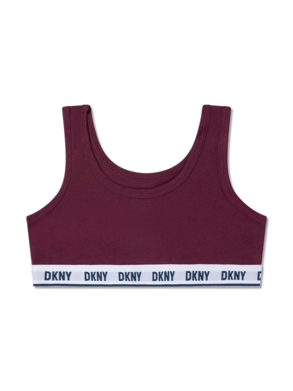 Shop Dkny Logo-underband Bralette (pack Of Three) In Red