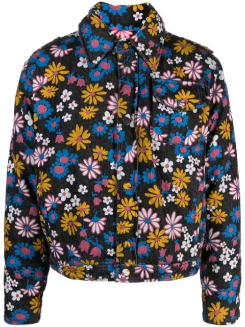 ERL floral-print cotton jacket