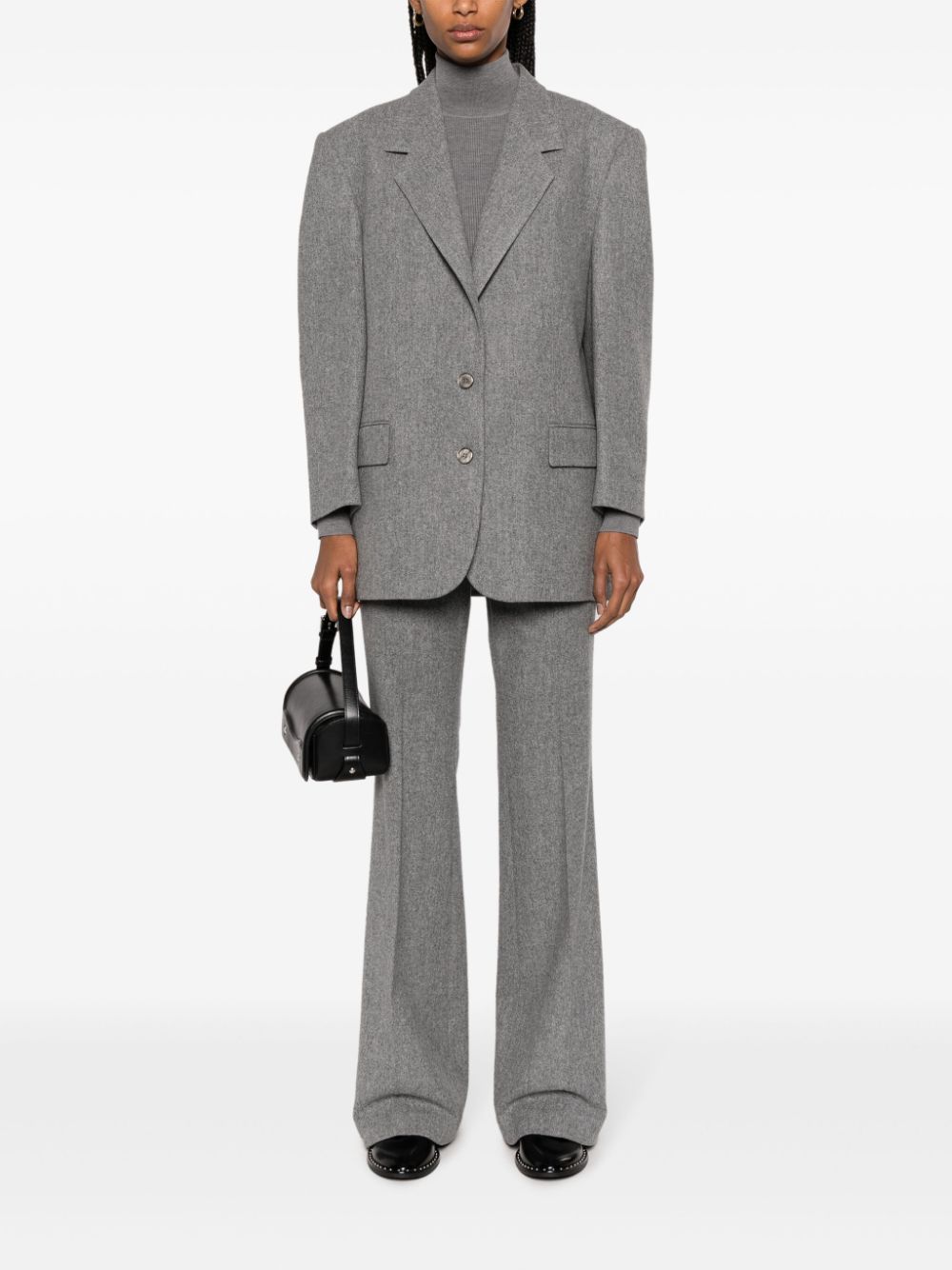 Michael Kors Collection tailored single-breasted blazer - Grijs