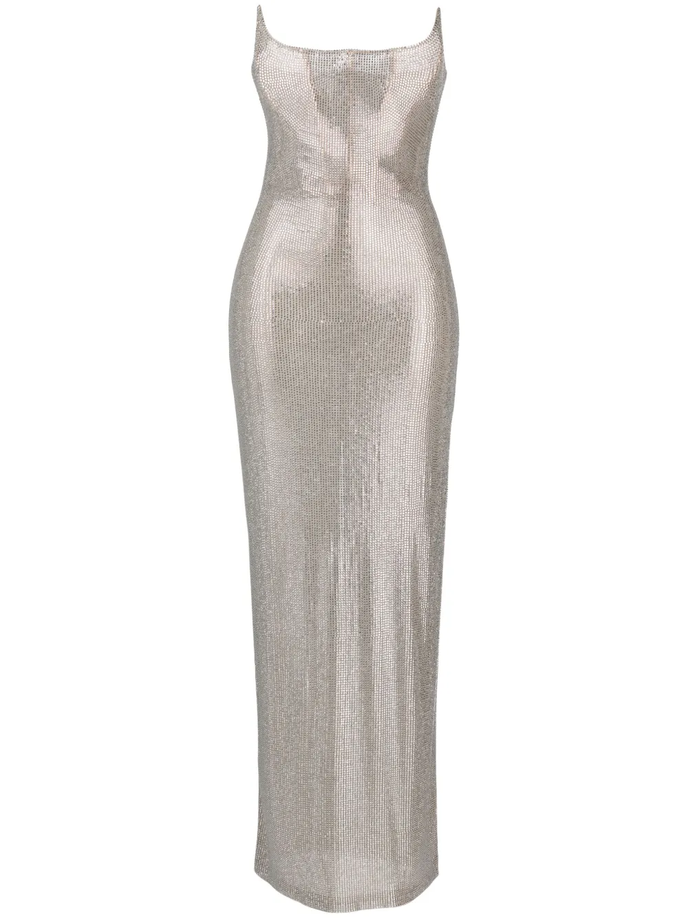 Giuseppe Di Morabito rhinestone-embellished corset-style strapless gown | Silver | Image 1