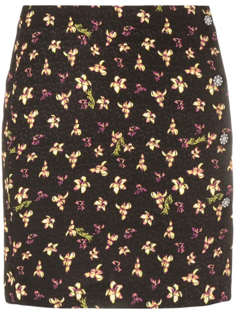 ROTATE BIRGER CHRISTENSEN falda corta con estampado floral en jacquard