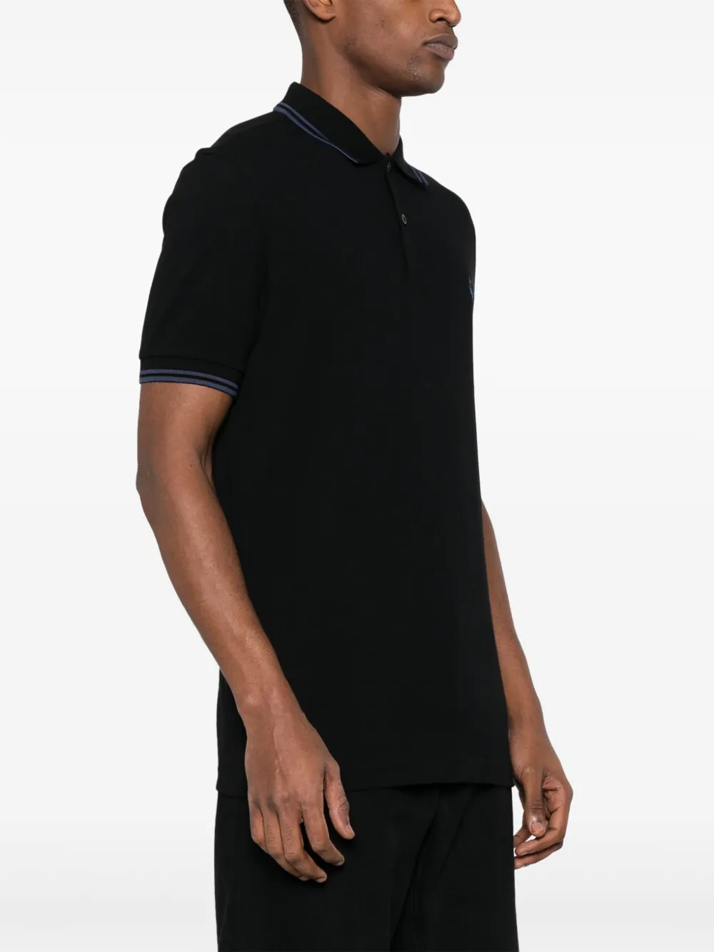 Fred Perry Poloshirt met geborduurd logo Zwart