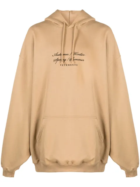 VETEMENTS 4 Seasons cotton hoodie