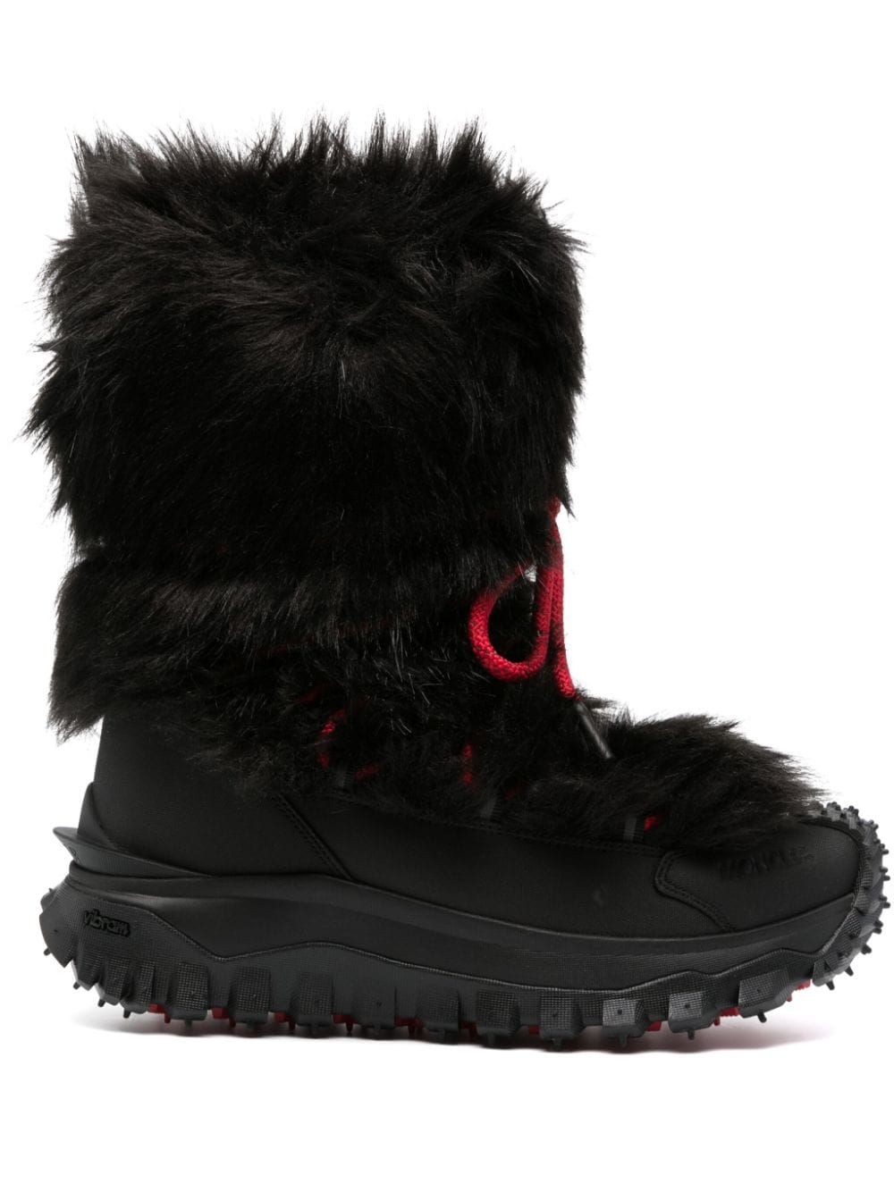 faux-fur mid-calf snow boots