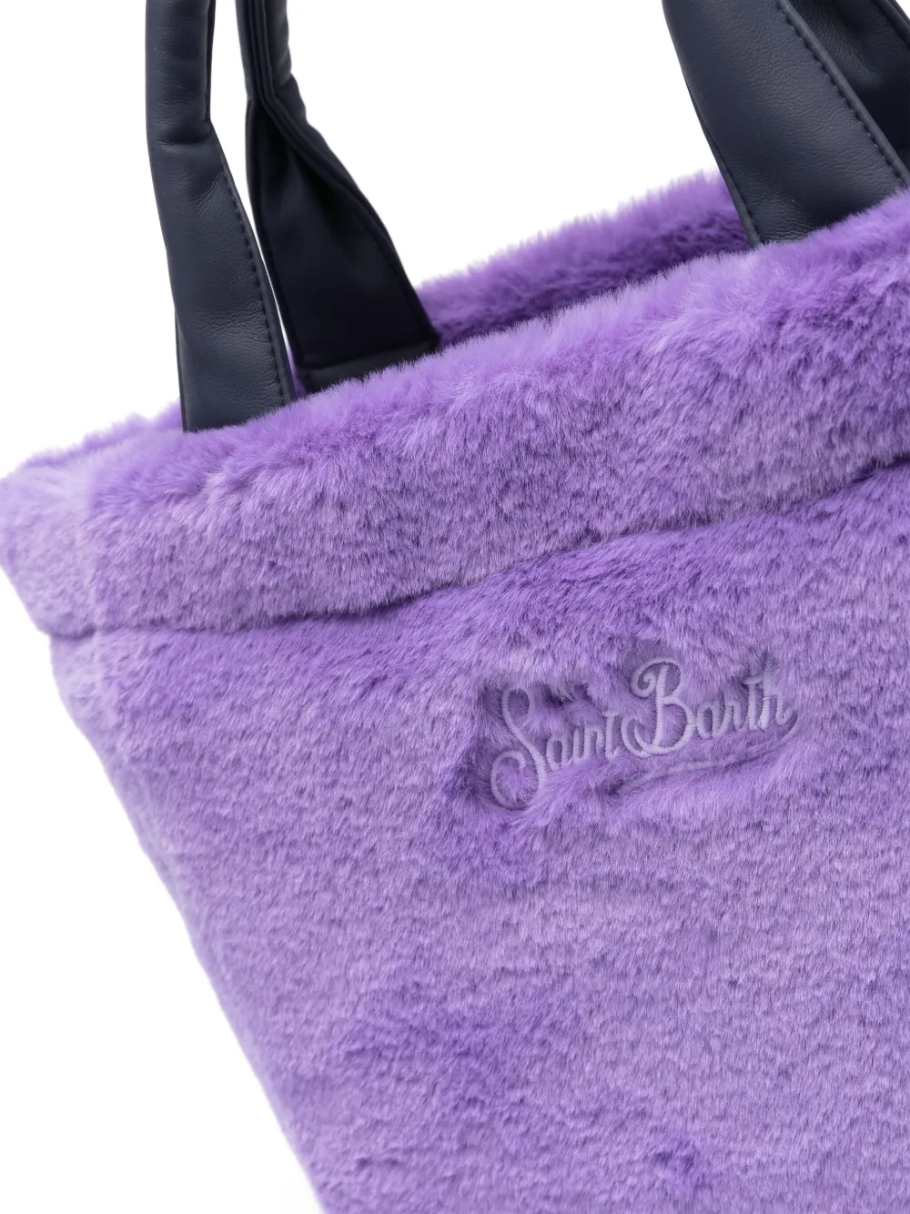 MC2 Saint Barth Colette shopper van imitatiebont Paars