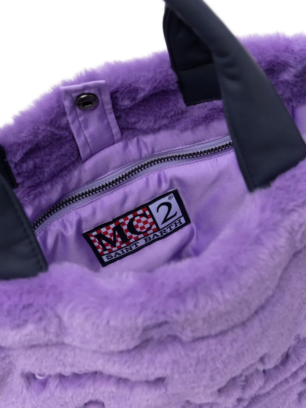 MC2 Saint Barth Colette shopper van imitatiebont Paars