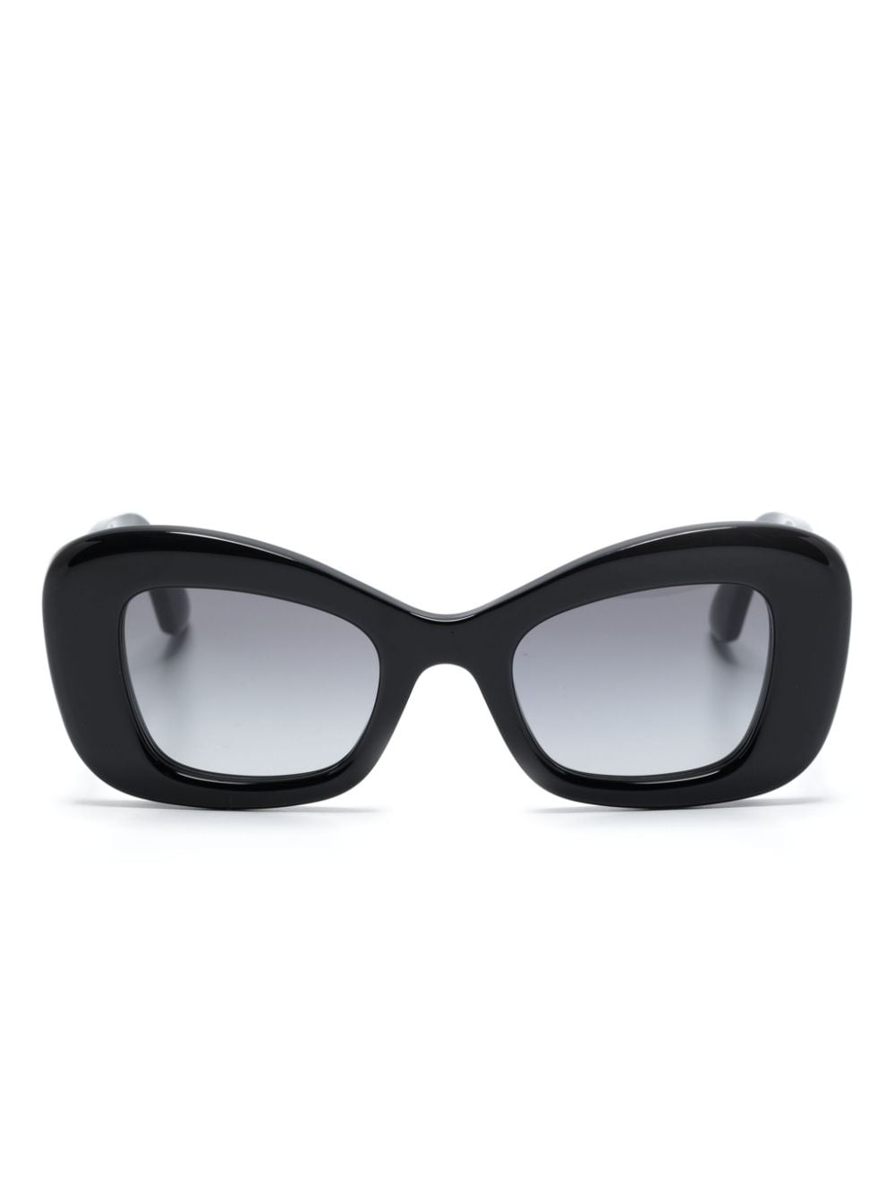 Alexander Mcqueen Bold Cat-eye Sunglasses In Black