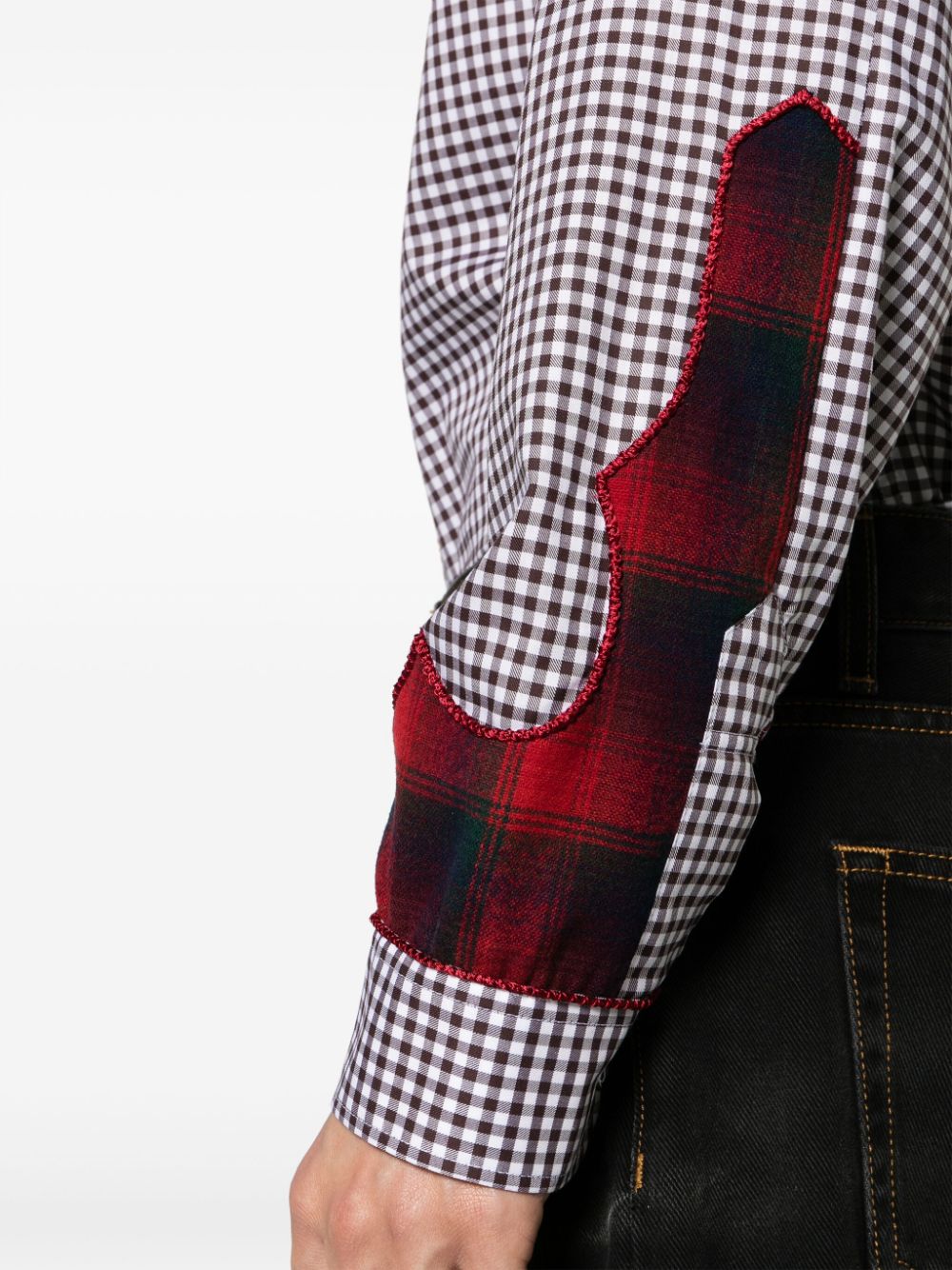 Maison Margiela x Pendleton shirt met gingham ruit Bruin