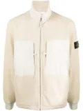 Stone Island Compass-badge fleece-lined jacket - Neutrals