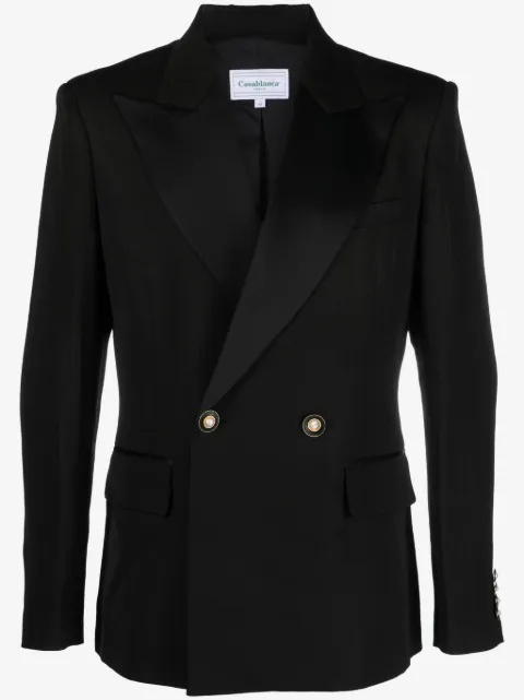 Casablanca peak-lapels double-breasted blazer
