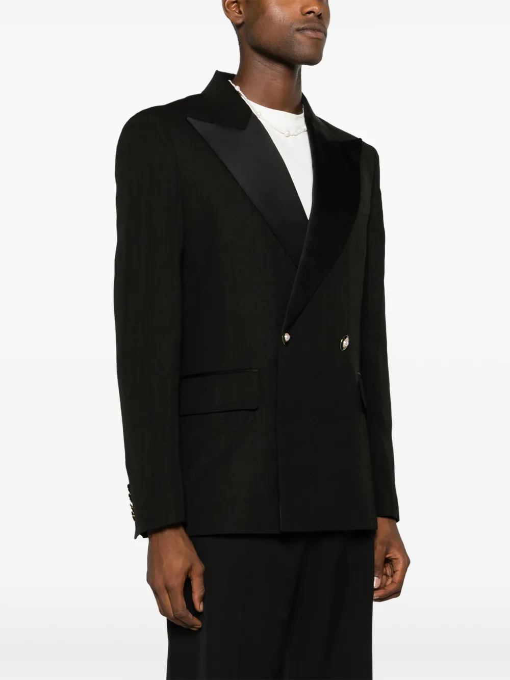 Casablanca Blazer met dubbele rij knopen Zwart