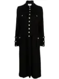 Noir Kei Ninomiya brushed single-breasted coat - Black