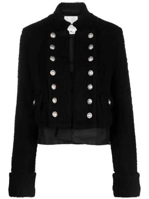 Noir Kei Ninomiya buttoned cropped jacket