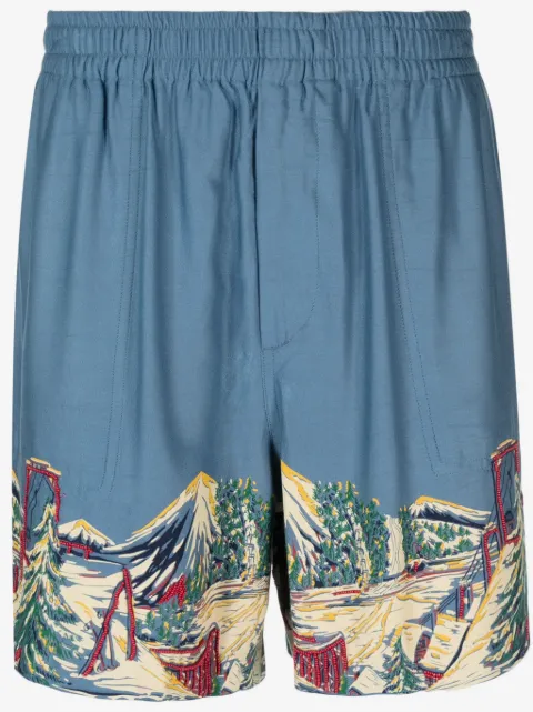 BODE bermudas náutica con estampado gráfico