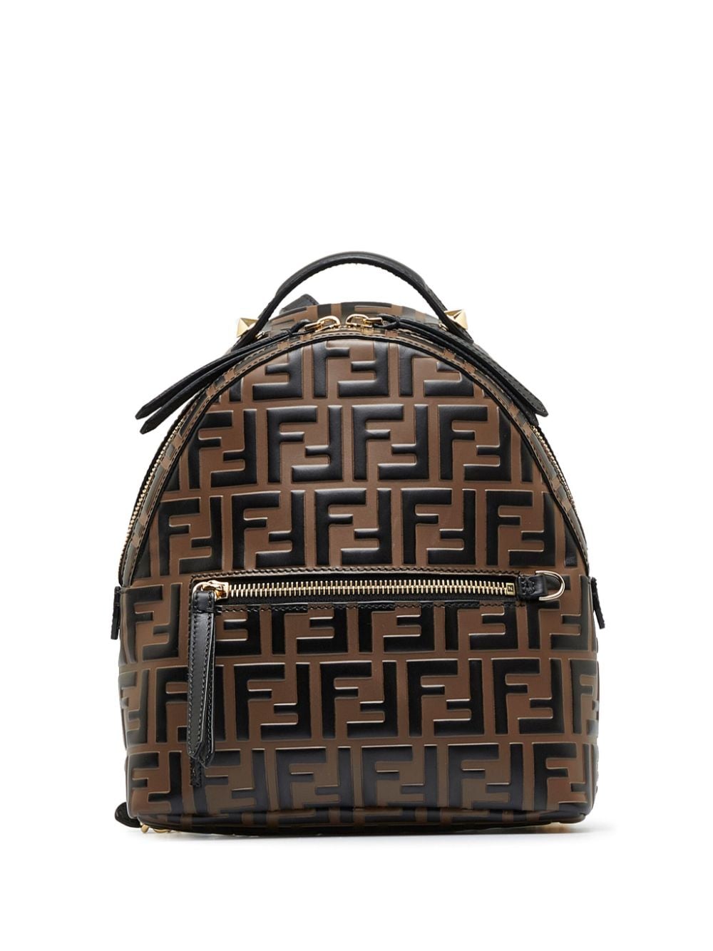 Fendi Pre-Owned Mini Zucca Leather Backpack - Farfetch