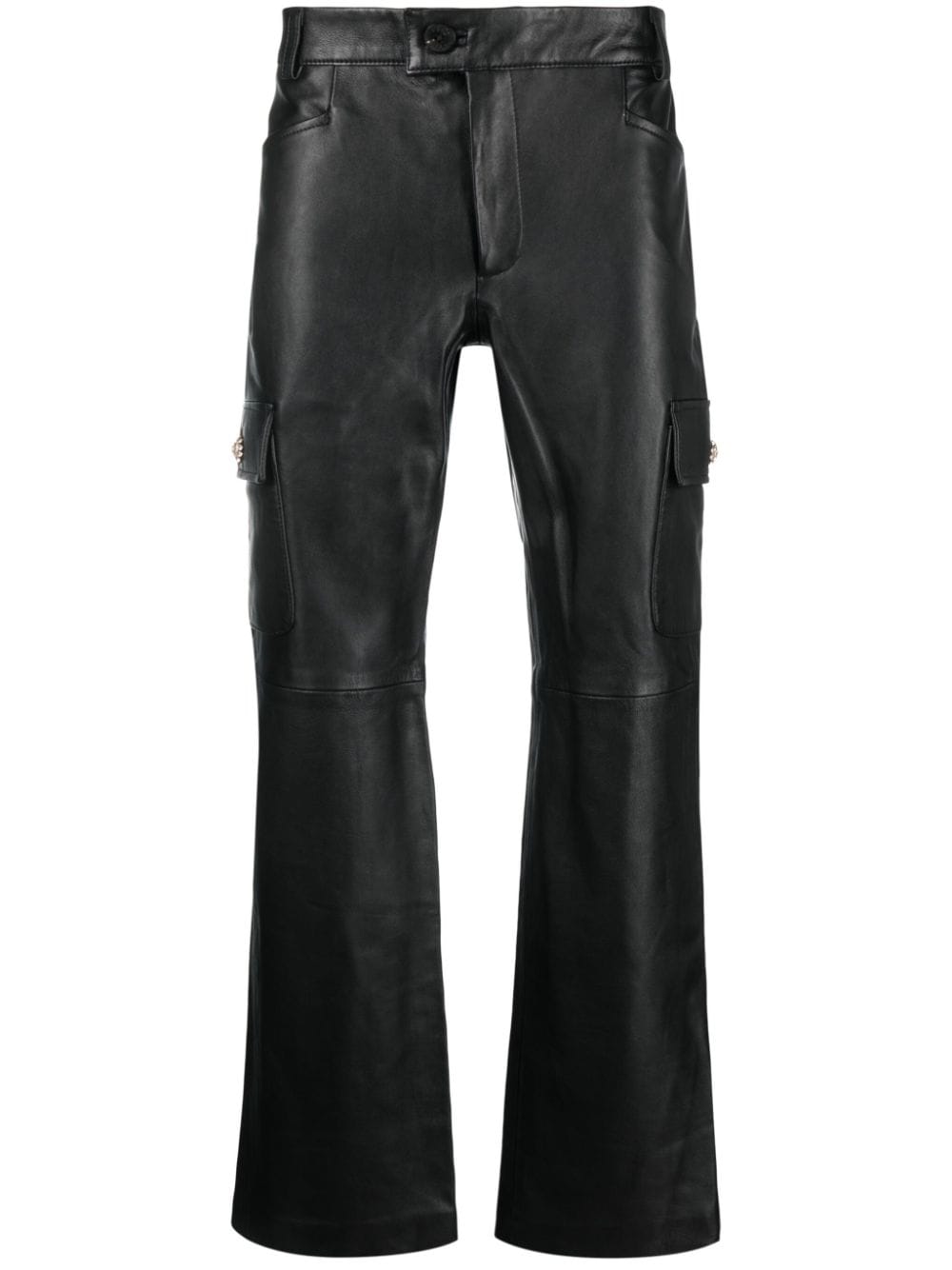 Ernest W. Baker straight-leg Leather Cargo Trousers - Farfetch