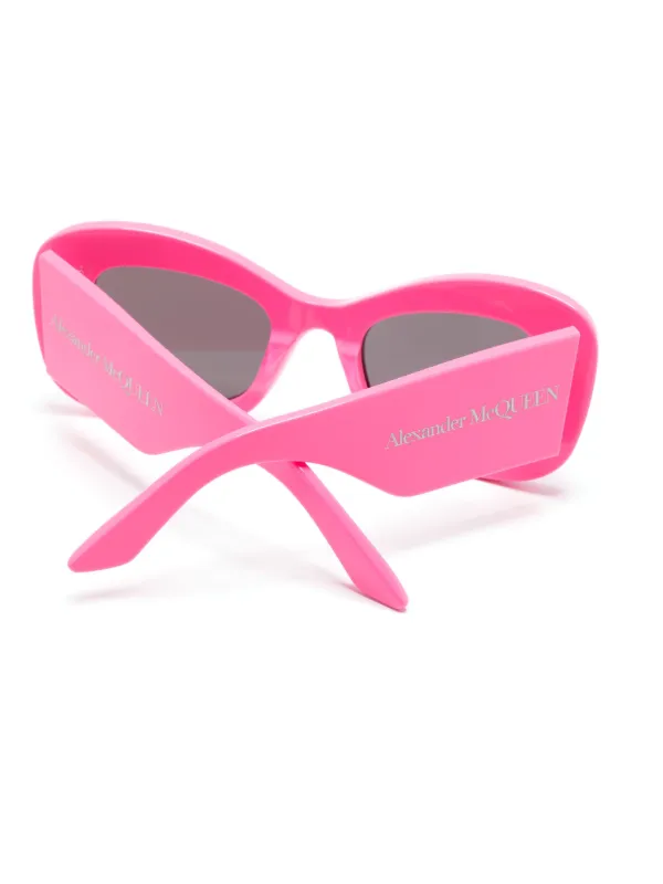 Alexander McQueen Bold Pink Cat-Eye Sunglasses Alexander McQueen AM0434S Pink Cat Eye Sunglasses – Designer  main image 2