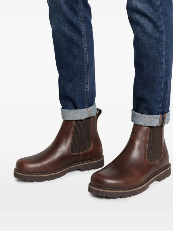 Birkenstock Highwood slip-on Leather Boots | Brown | FARFETCH display picture 3