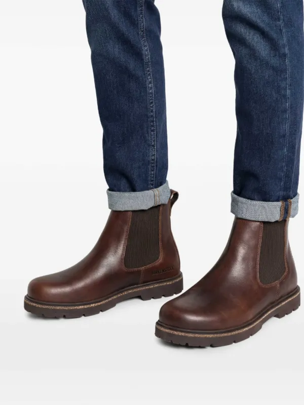 Birkenstock Highwood slip-on Leather Boots | Brown | FARFETCH display picture 1