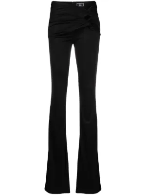 Versace Flared Velvet Trousers - Farfetch