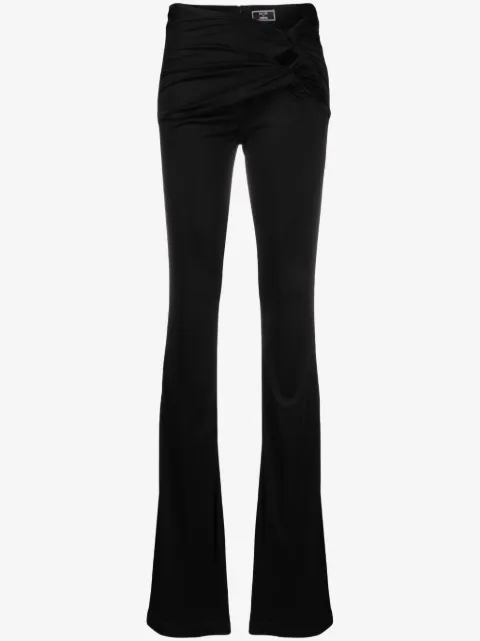 Versace x Dua Lipa knotted flared trousers