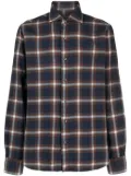 Orian plaid flannel shirt - Blue