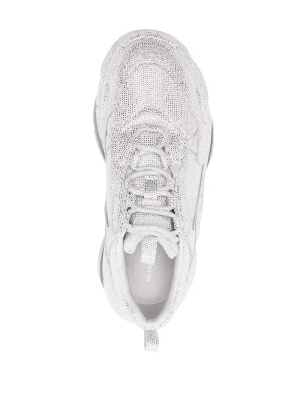 Balenciaga Triple S Sneakers Silver FARFETCH ZA