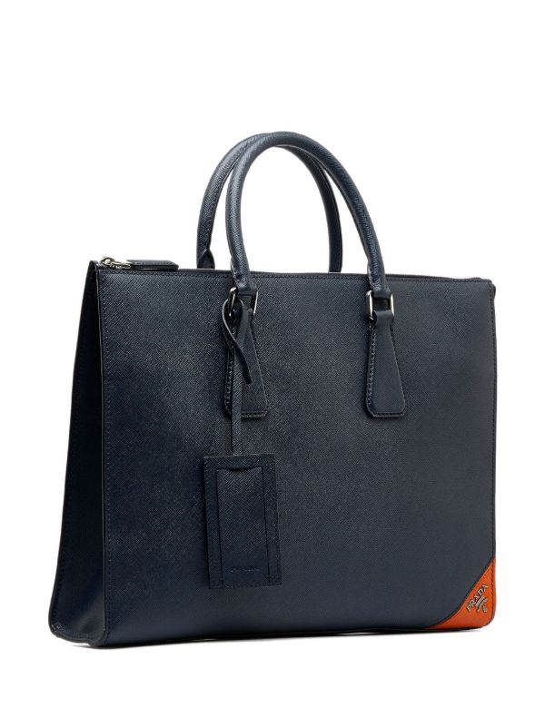 Prada saffiano leather men's on sale bag