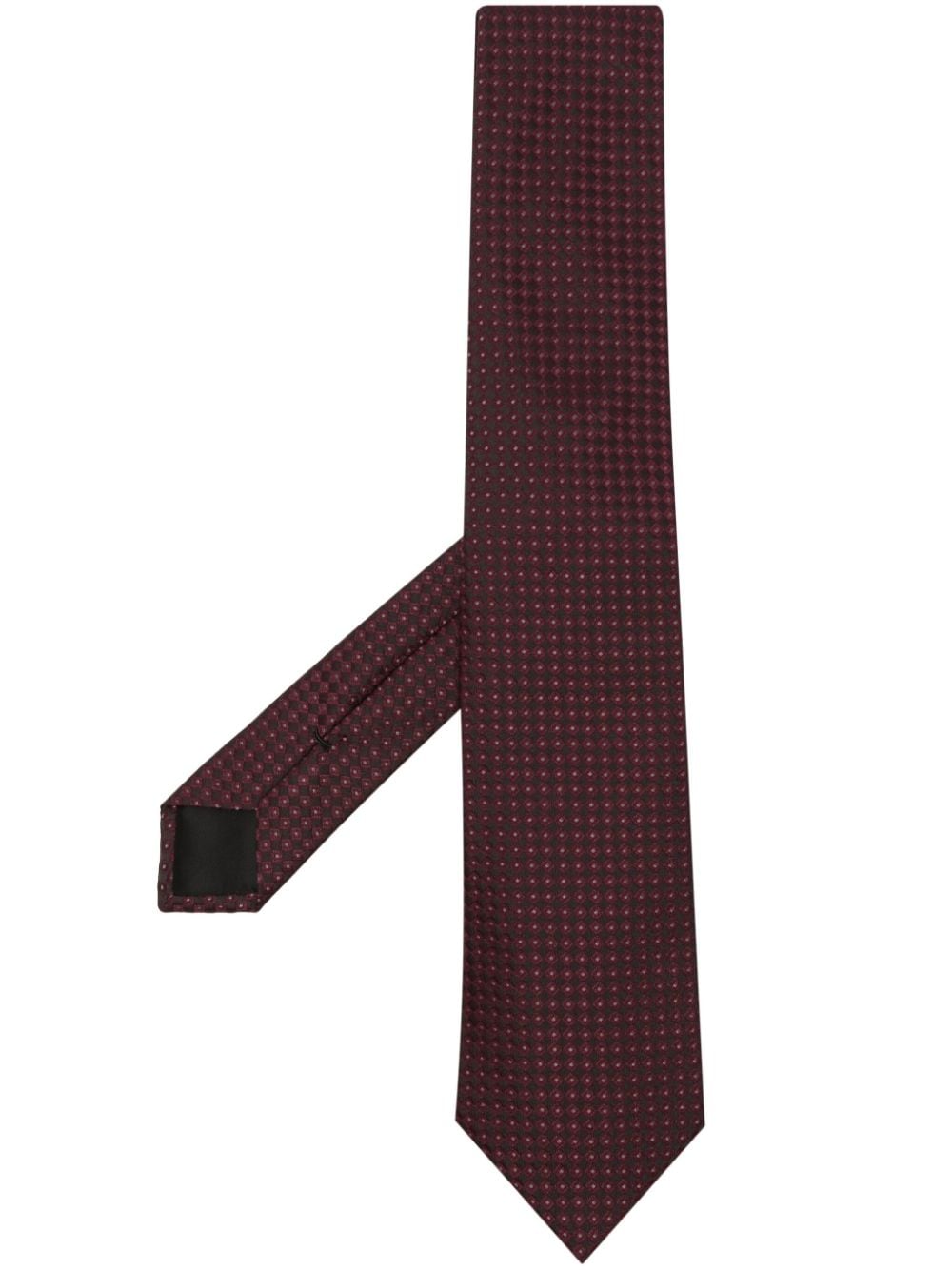 Givenchy Patterned-jacquard Silk Tie In Red