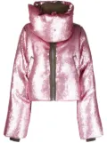 Rick Owens sequin-embellished wool puffer jacket - Pink