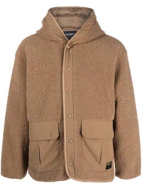 Carhartt WIP Devin faux-shearling hooded jacket